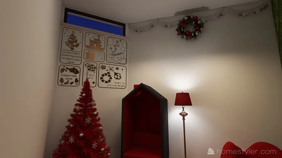 #ChristmasRoomContest-Submission 3d design renderings
