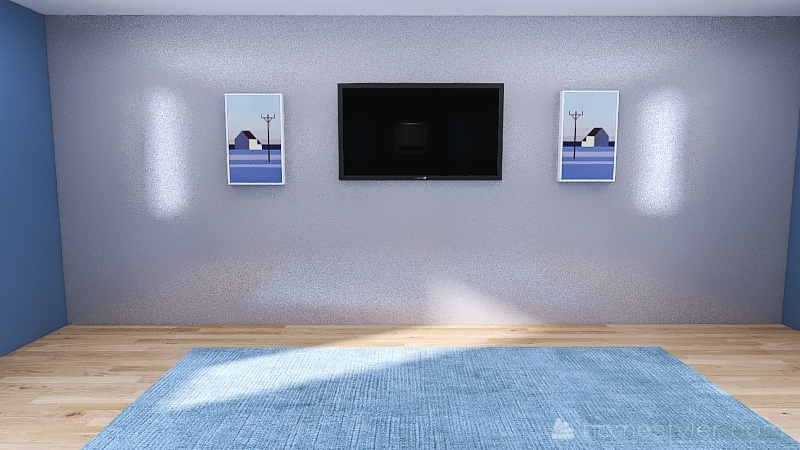 Apartment for Artsy Aesthetic 3d design renderings