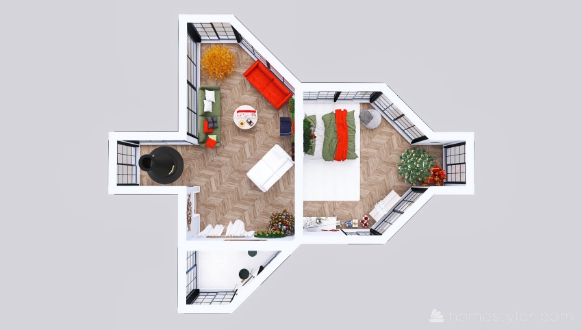 #ChristmasRoomContest_CHRISTMAS MY WAY 3d design picture 69.4