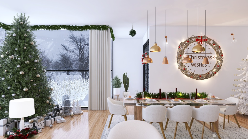 #ChristmasRoomContest- A Christmas Miracle 3d design renderings