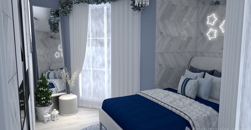 #ChristmasRoomContest-Snowy House 3d design renderings