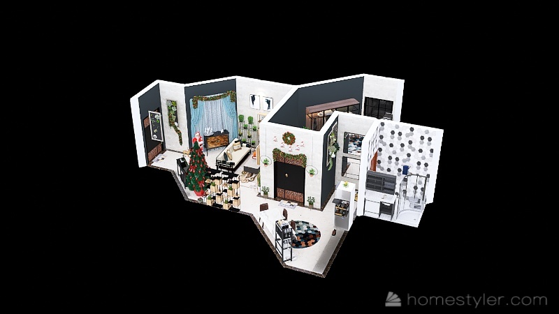 #ChristmasRoomContest_HomeCreative_interior 3d design renderings