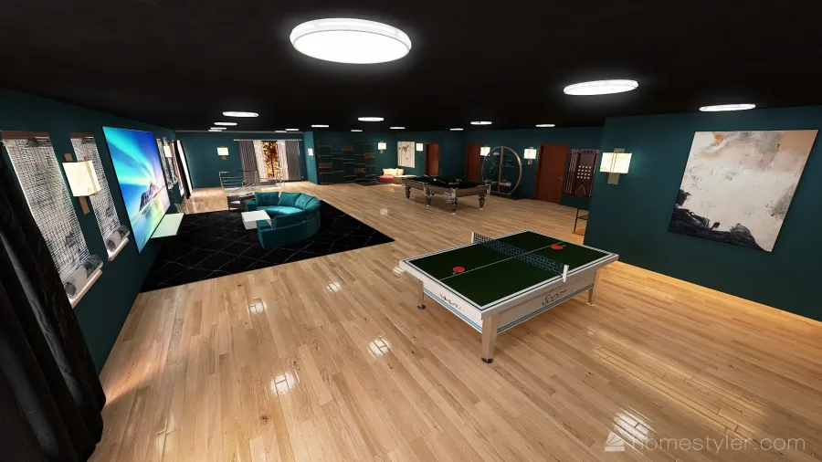 Lounge 3d design renderings