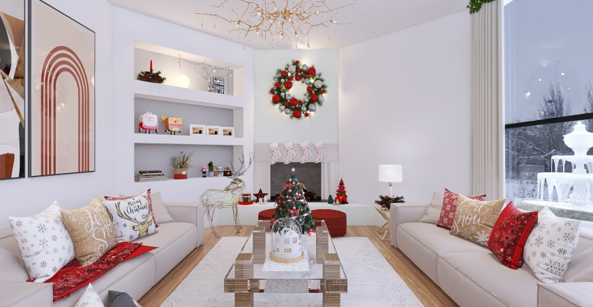 #ChristmasRoomContest- A Christmas Miracle 3d design renderings