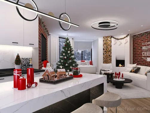 #ChristmasRoomContest Cozy and modern Christmas home
