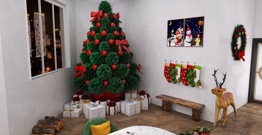 That time of the year! #ChristmasRoomContest 3d design renderings