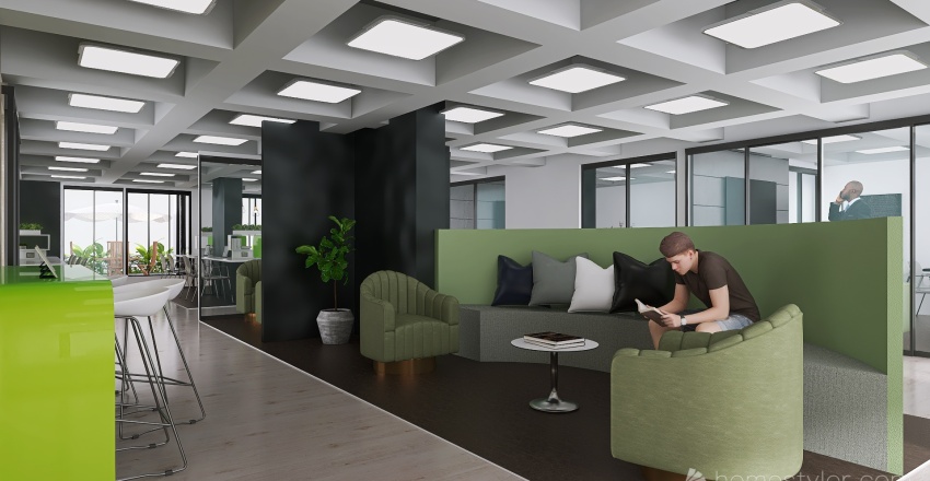 Santiago Vélez & Asociados | Oficina Central 3d design renderings