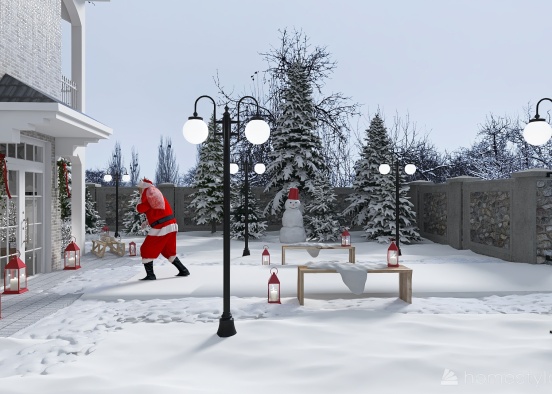 #ChristmasRoomContest -Visita de Santa Claus Design Rendering