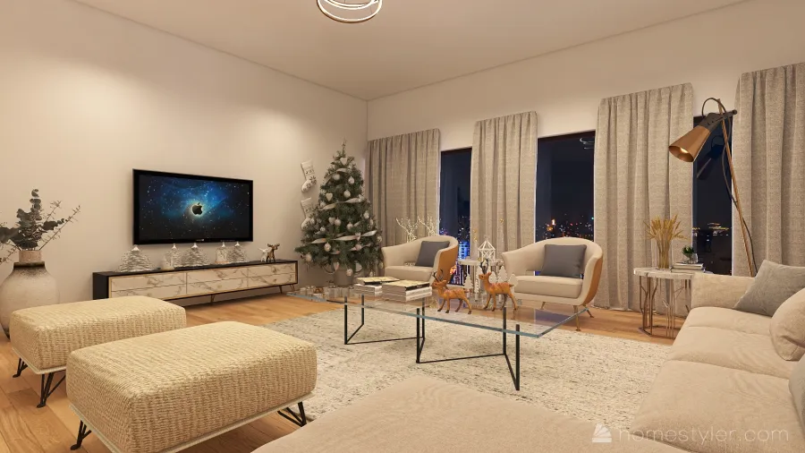 CHRISTMAS CORNER 3d design renderings