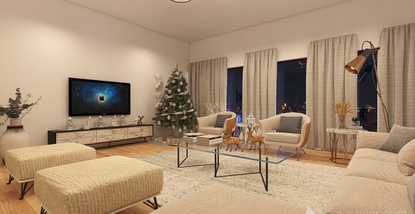 CHRISTMAS CORNER 3d design renderings