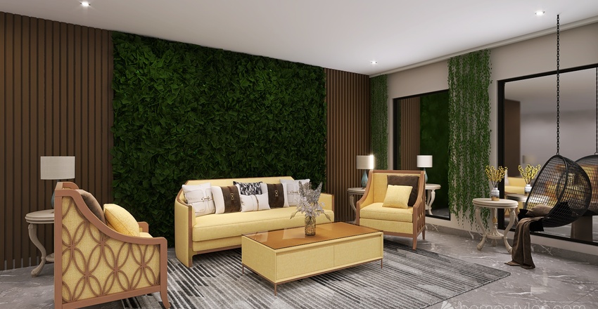 5 Wabi Sabi Empty Room 3d design renderings