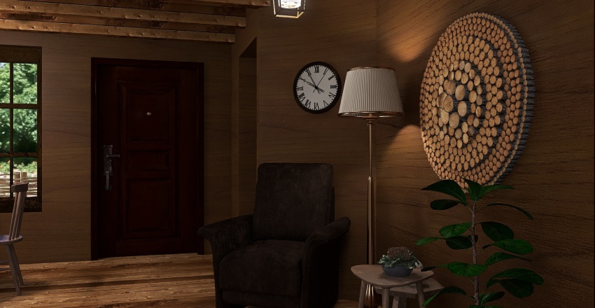 Living space 3d design renderings