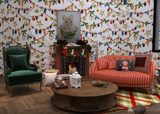 #ChristmasRoomContest_Not a Creature Was Stirring Design Rendering