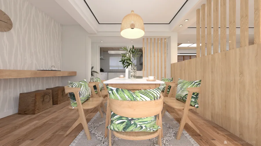 Dining Area 3d design renderings