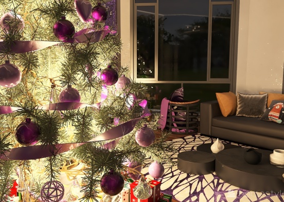 #ChristmasRoomContest Pantone Holidays Design Rendering