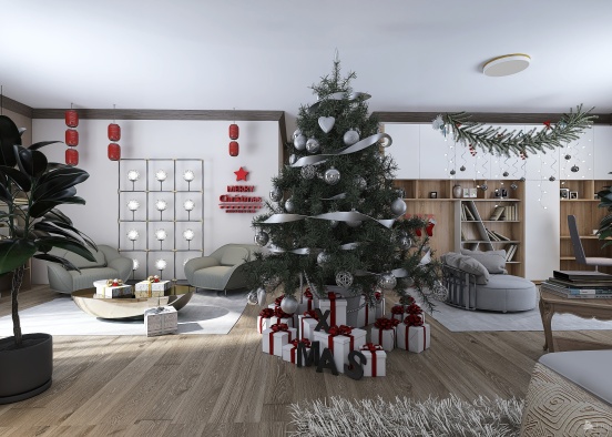 #ChristmasRoomContest_SnowyChristmas Design Rendering