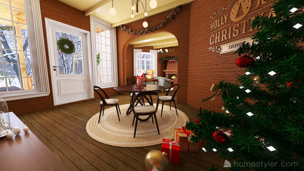 #ChristmasRoomContest - Chale 3d design renderings