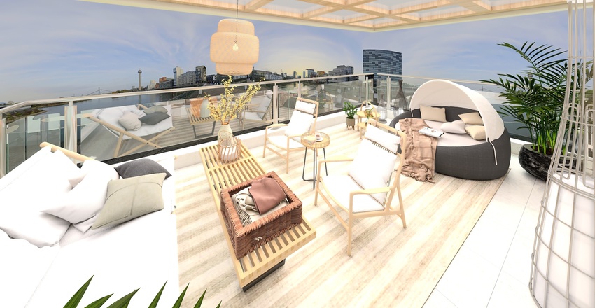 Balcony 3d design renderings