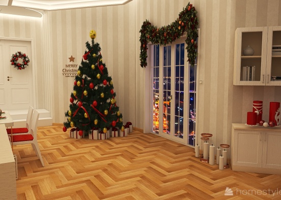 #ChristmasRoomContest Rudolph's Night Design Rendering