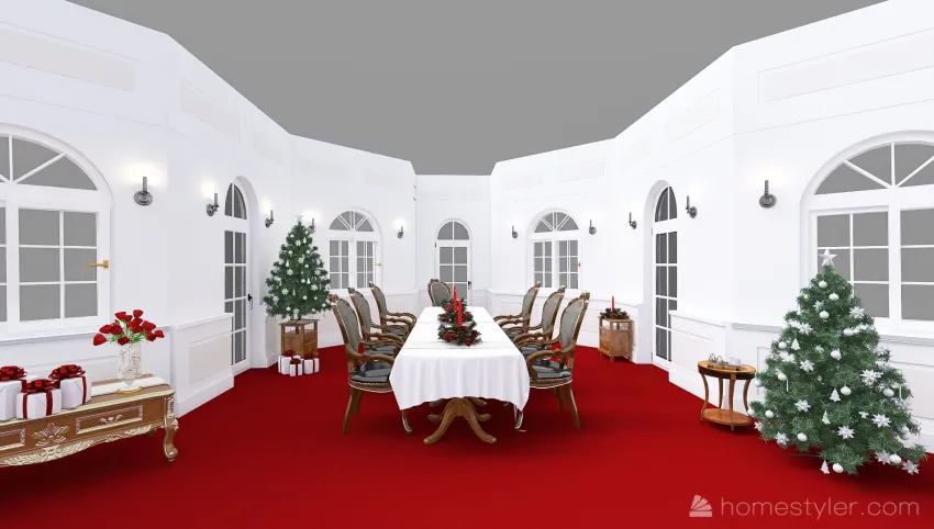 #ChristmasRoomContest Classical Style 3d design picture 69.4
