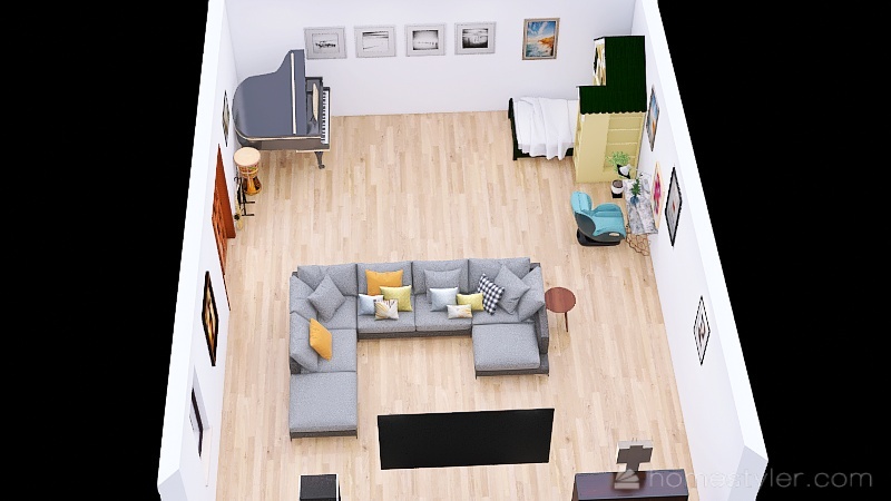 Apartment for Artsy Aesthetic 3d design picture 67.05