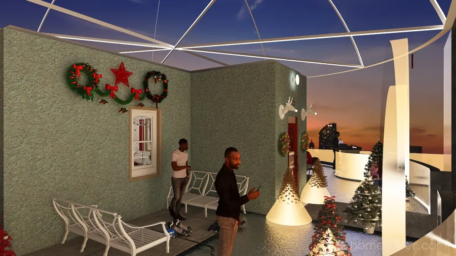 #ChristmasRoomContes by Svetlana Karpova 3d design renderings