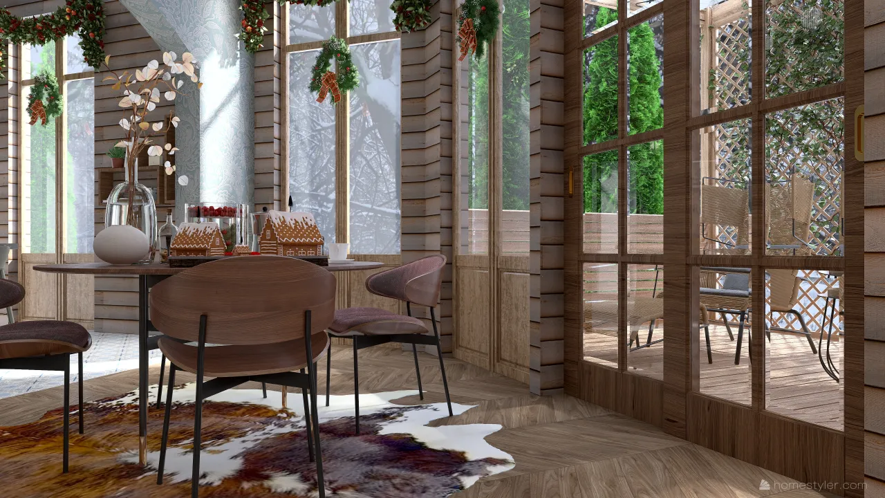 LivingDiningRoom 3d design renderings