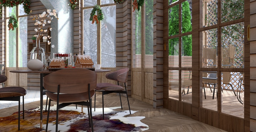 Living and Dining Room 3d design renderings