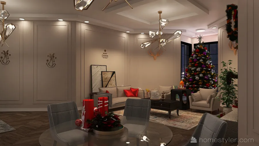 #ChristmasRoomContest_copy 3d design renderings