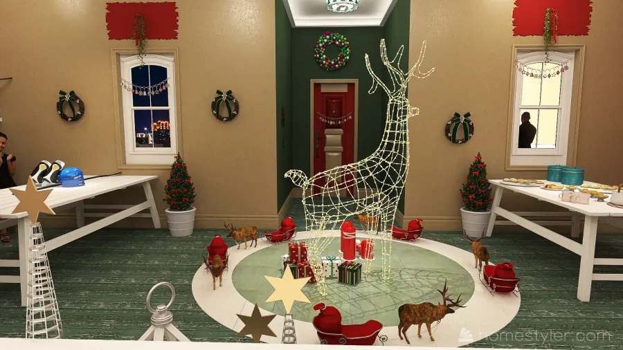 #ChristmasRoomContes by Svetlana Karpova 3d design renderings