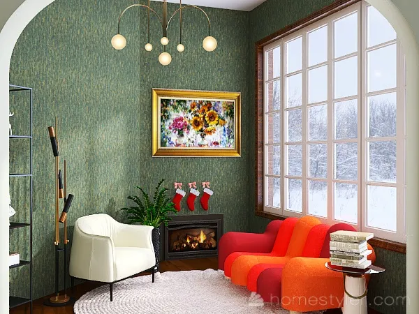 #ChristmasRoomContest_christmascabin 3d design renderings