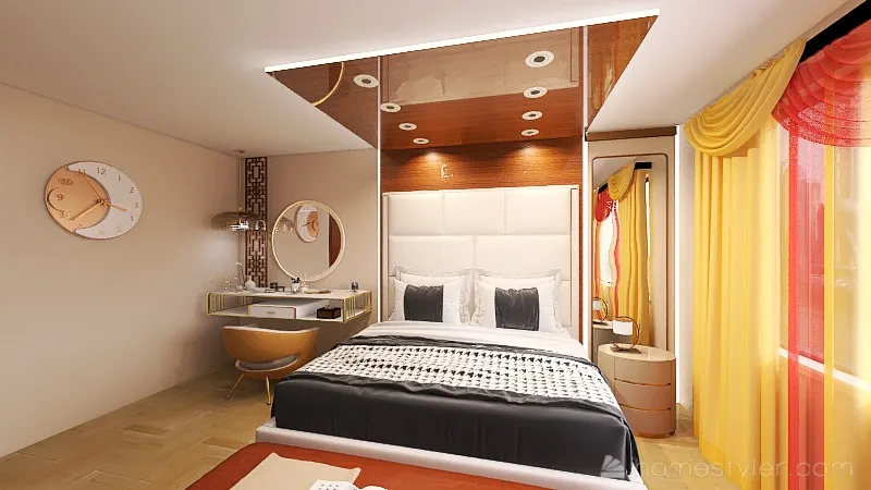 Badroom (wood) 3d design renderings