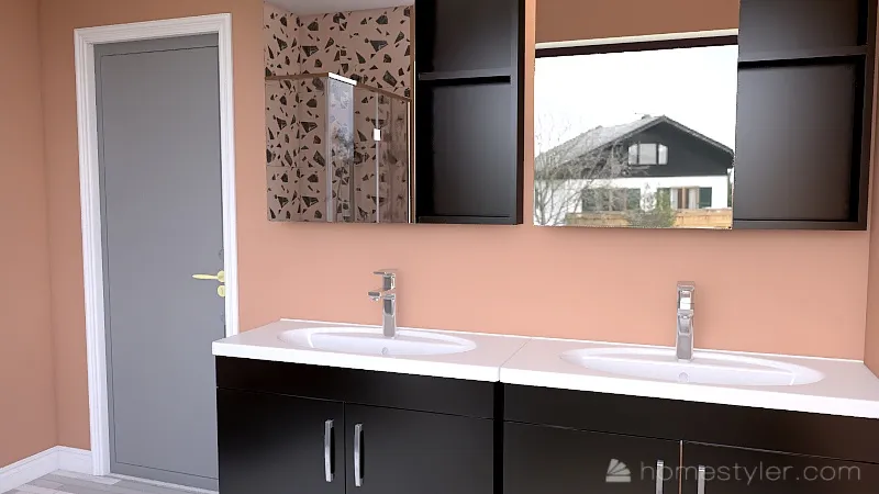 Primary Bathroom 3d design renderings