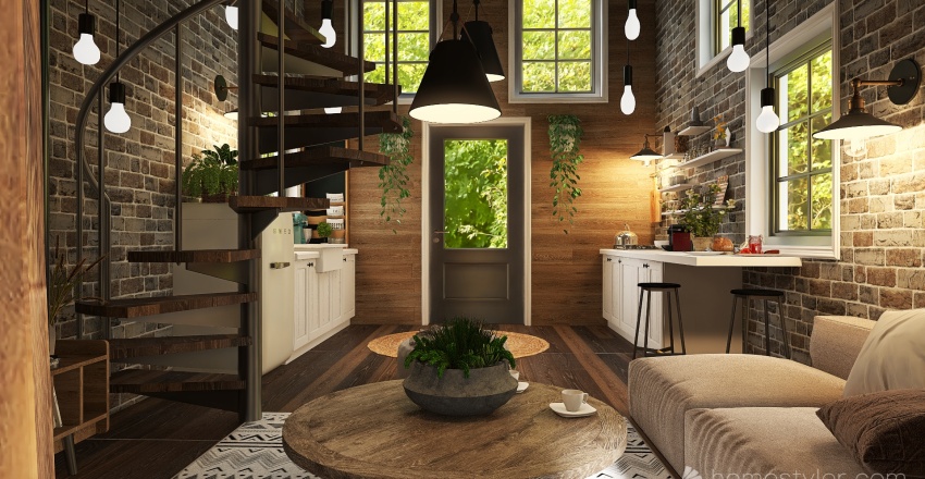 House in the woods #HSDA2021Residential  WoodTones 3d design renderings