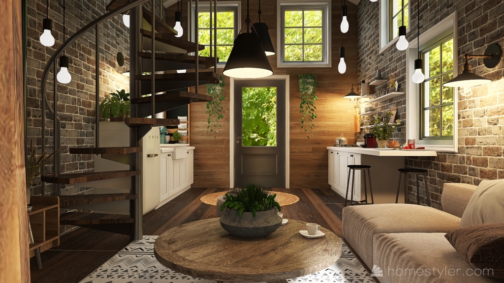 #HSDA2021Residential House in the woods WoodTones 3d design renderings