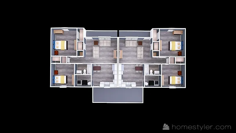 Copy of Duplex 3d design renderings