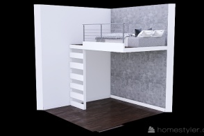bedroom ladder Design Rendering