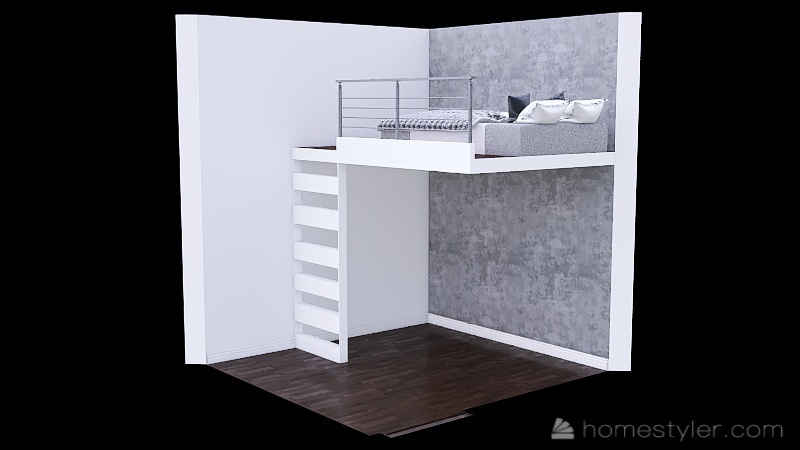 bedroom ladder 3d design renderings