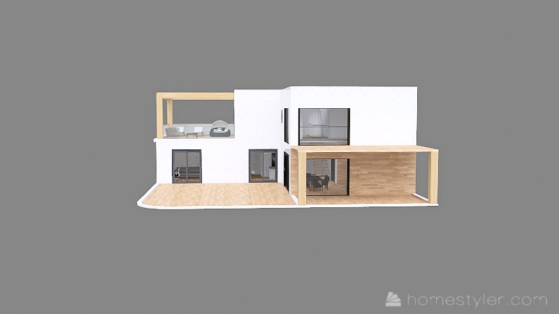Dom i działka  - po projekcie 3d design renderings