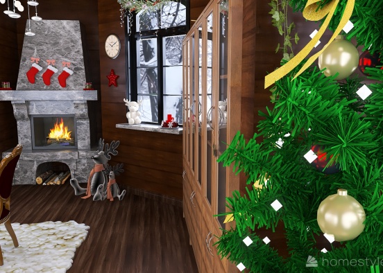 #ChristmasRoomContest_Santa's Office Design Rendering
