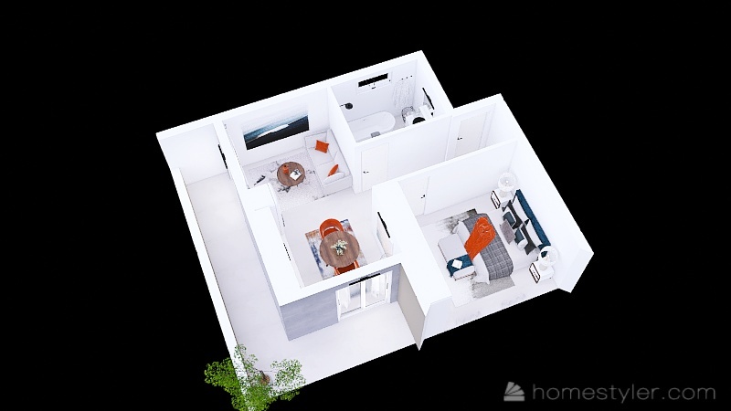 Appartamento n.1 3d design renderings