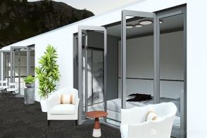 40ft Storage Container/off-grid home Design Rendering