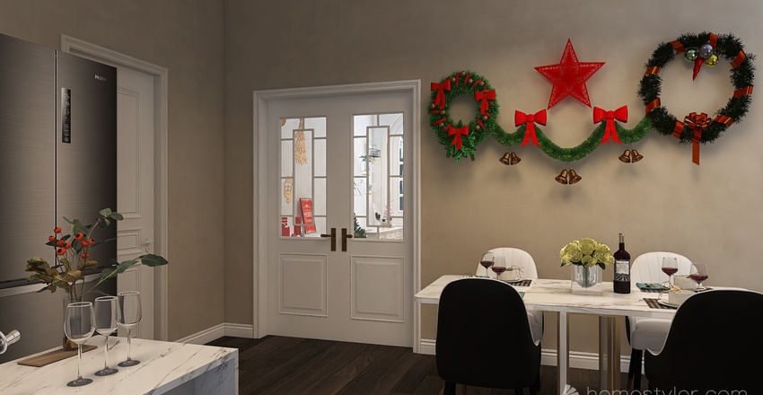 Living and Dining Room 3d design renderings