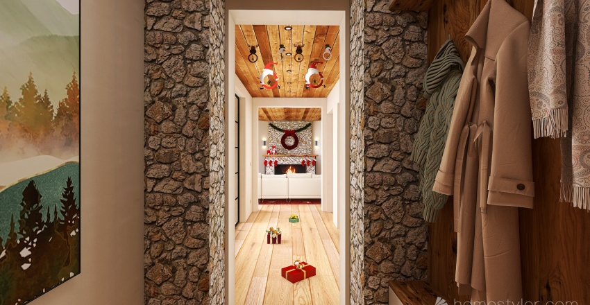 #ChristmasRoomContest_MerryCottage 3d design renderings