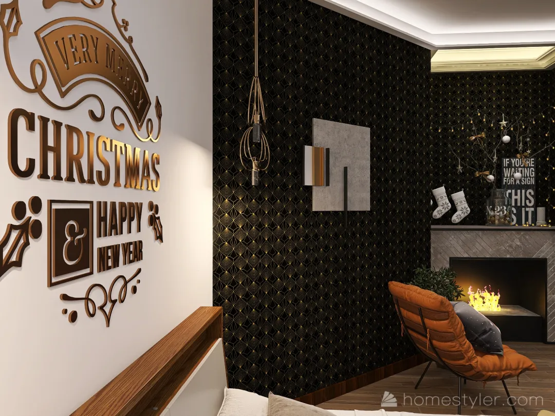 #ChristmasRoomContest-OSh 3d design renderings