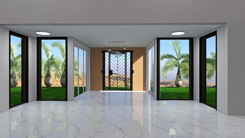 Modern Mega Mansion 3d design renderings