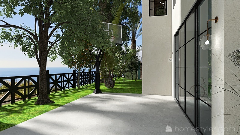Bohemian Santa Monica Beach Home 3d design renderings
