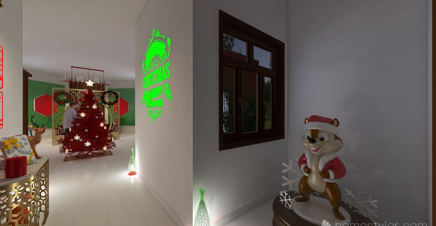 Stanza del Natale 3d design renderings
