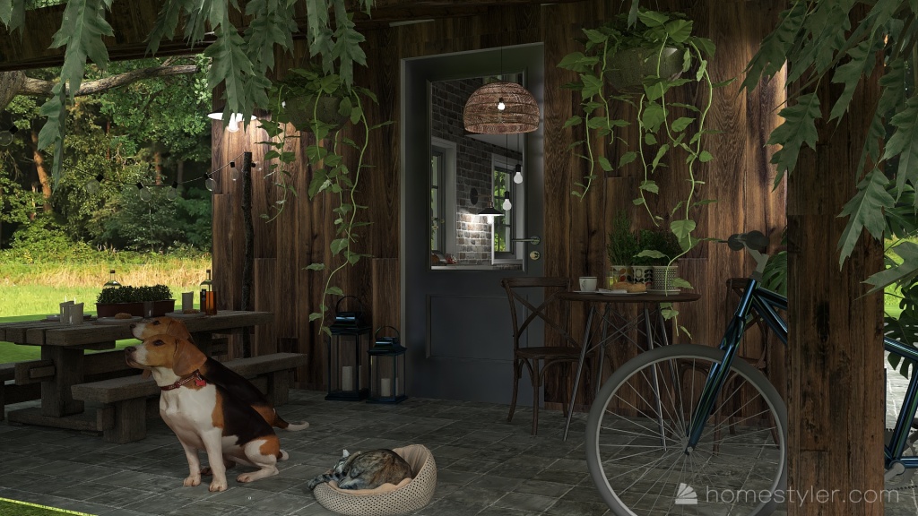 #HSDA2021Residential House in the woods WoodTones 3d design renderings