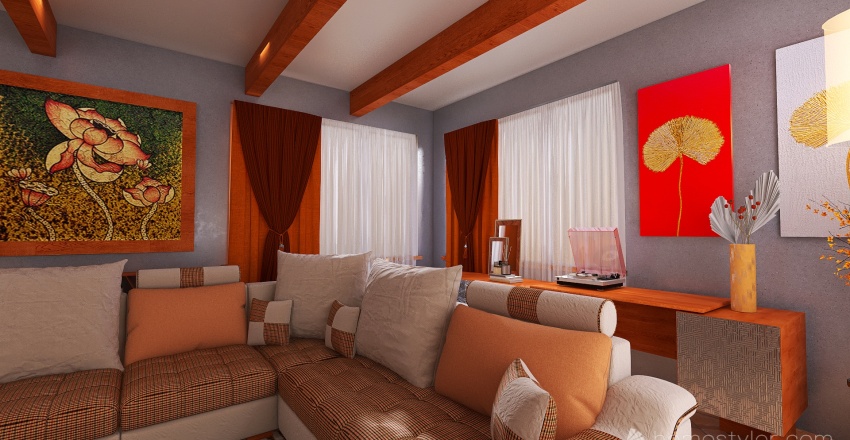 appartamento modern 3d design renderings